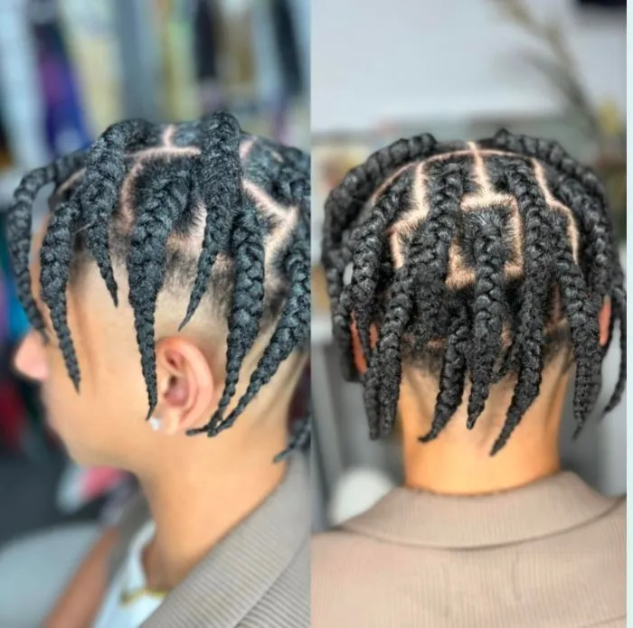 Men undercut jumbo box/ neck length — real salon work by Mariama