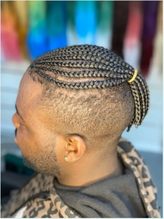 Men 10 top cornrows — real salon work by Mariama