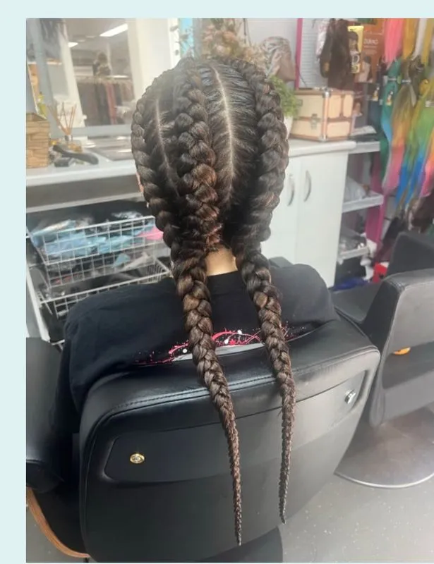 4 Dutch braids — real salon work by Mariama