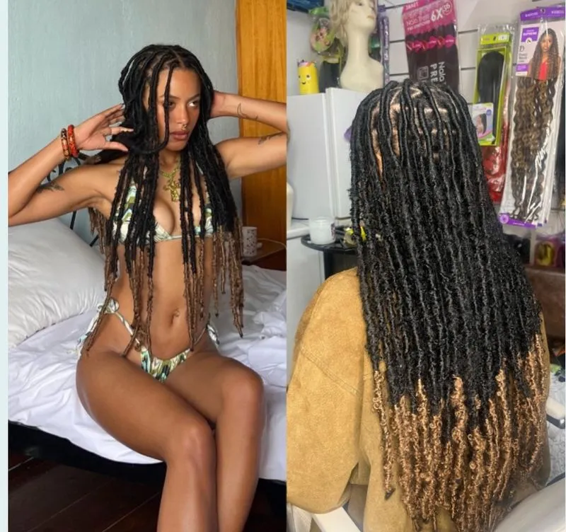 Butterfly locs( extensions included) — real salon work by Mariama