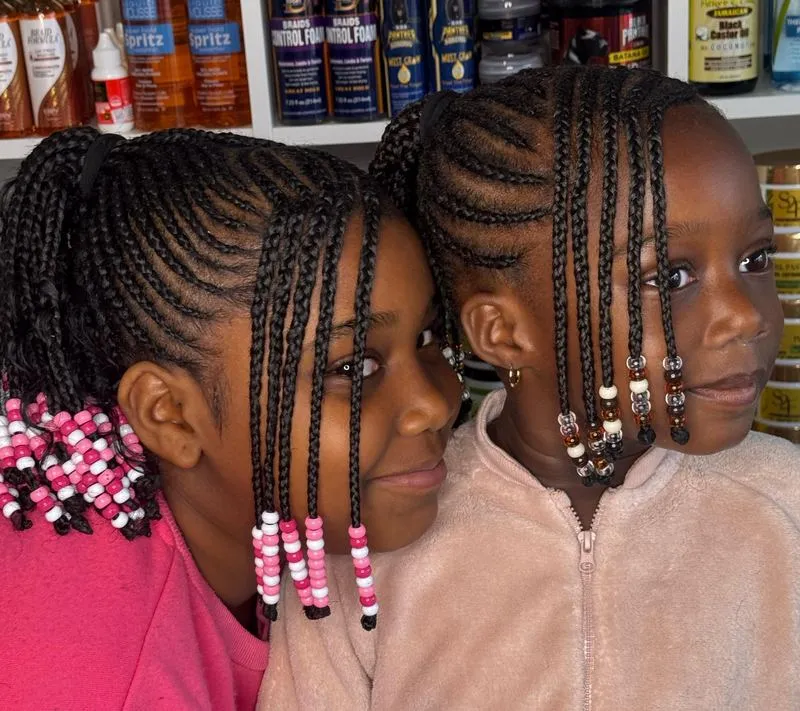 Kids simple hair styles — real salon work by Mariama
