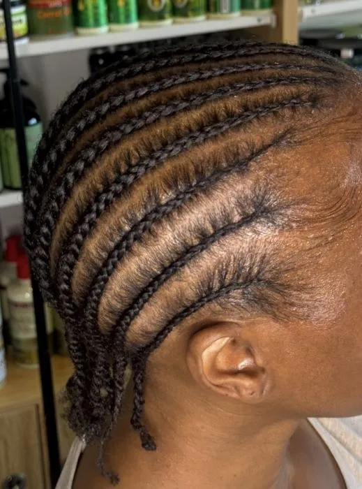 Natural cornrows
