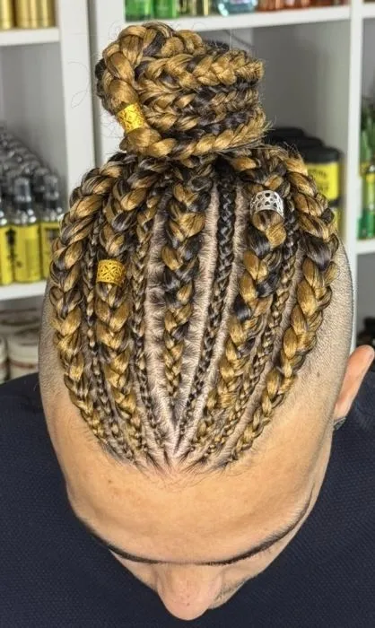 Under cut 10 top cornrows — real salon work by Mariama