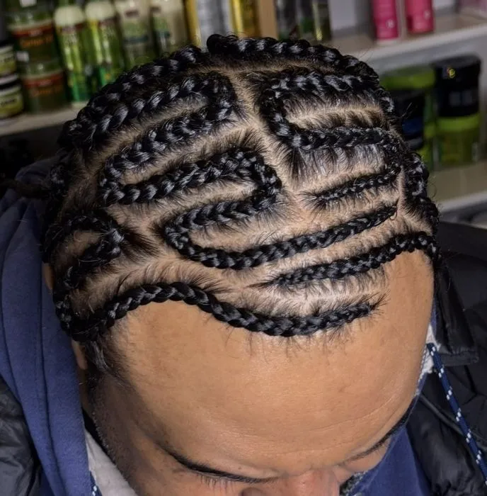 Full head Freestyle 4 cornrows — real salon work by Mariama